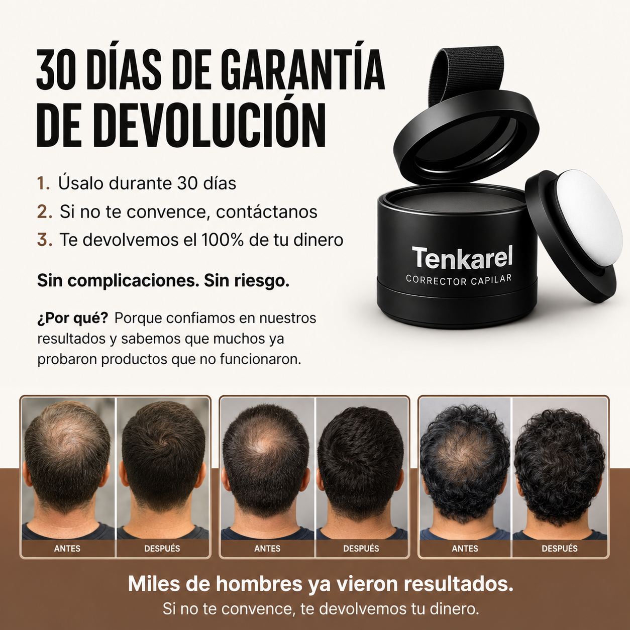 Tenkarel Relleno Para Aumentar la Densidad Capilar