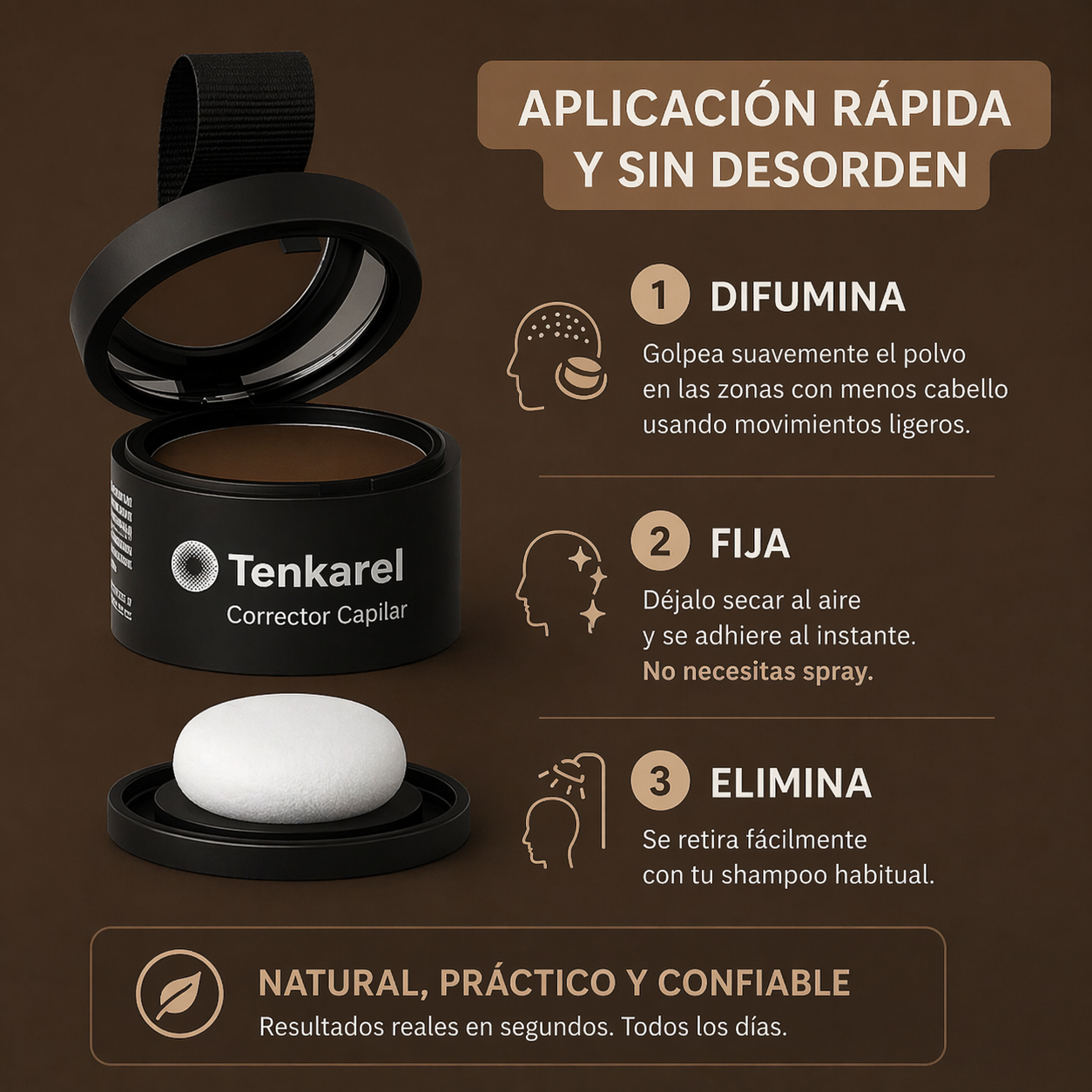 TENKAREL™ Corrector Capilar de Aplicación Rápida