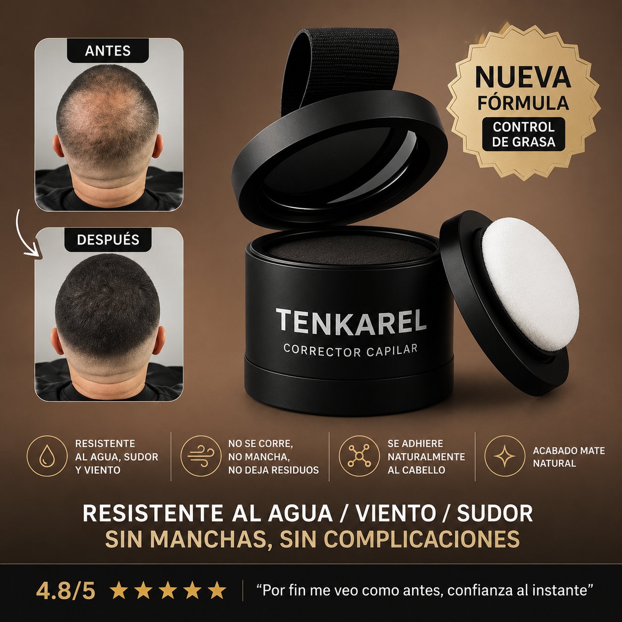 Tenkarel Relleno Para Aumentar la Densidad Capilar